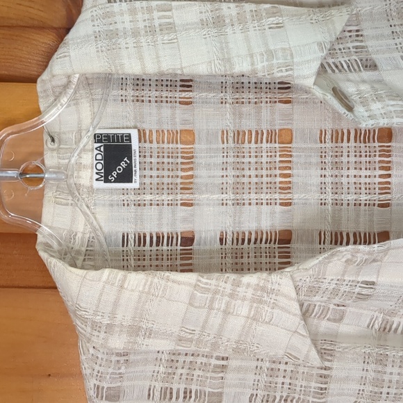 Vintage PARIS STAR* moda sport twin set tank and jacket set. Open weave fabric - Picture 11 of 15